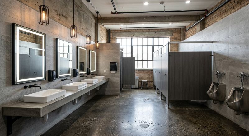 Industrial Bathroom Renovation in Arvada, CO